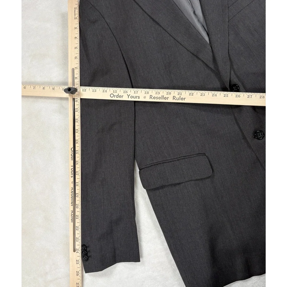 Banana Republic Modern Fit Blazer Mens 44R Gray Cerruti Wool Blend Sport Coat
